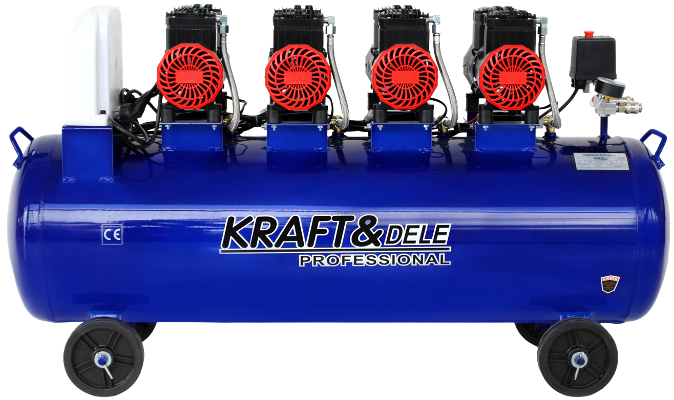 Compresor Aer fara Ulei 120L 7kW 8bar 455L/min, Kraft&Dele KD4095