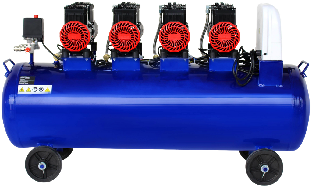 KOMPRESOR BEZOLEJOWY NIEBIESKI 120L 4 TŁOKI 230V 7kW KD4095 6