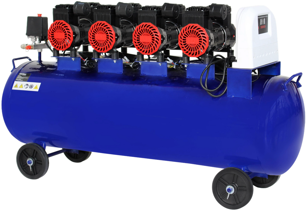 KOMPRESOR BEZOLEJOWY NIEBIESKI 120L 4 TŁOKI 230V 7kW KD4095 4