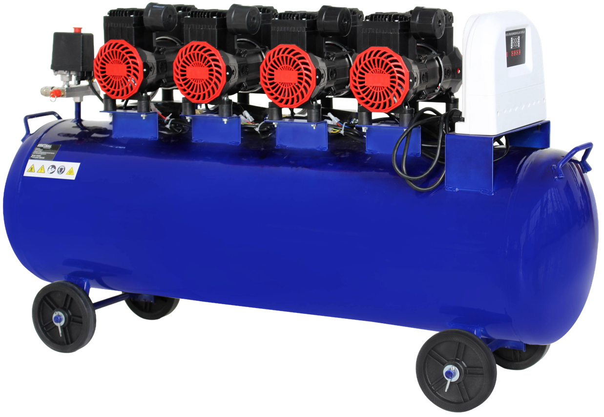KOMPRESOR BEZOLEJOWY NIEBIESKI 120L 4 TŁOKI 230V 7kW KD4095 4