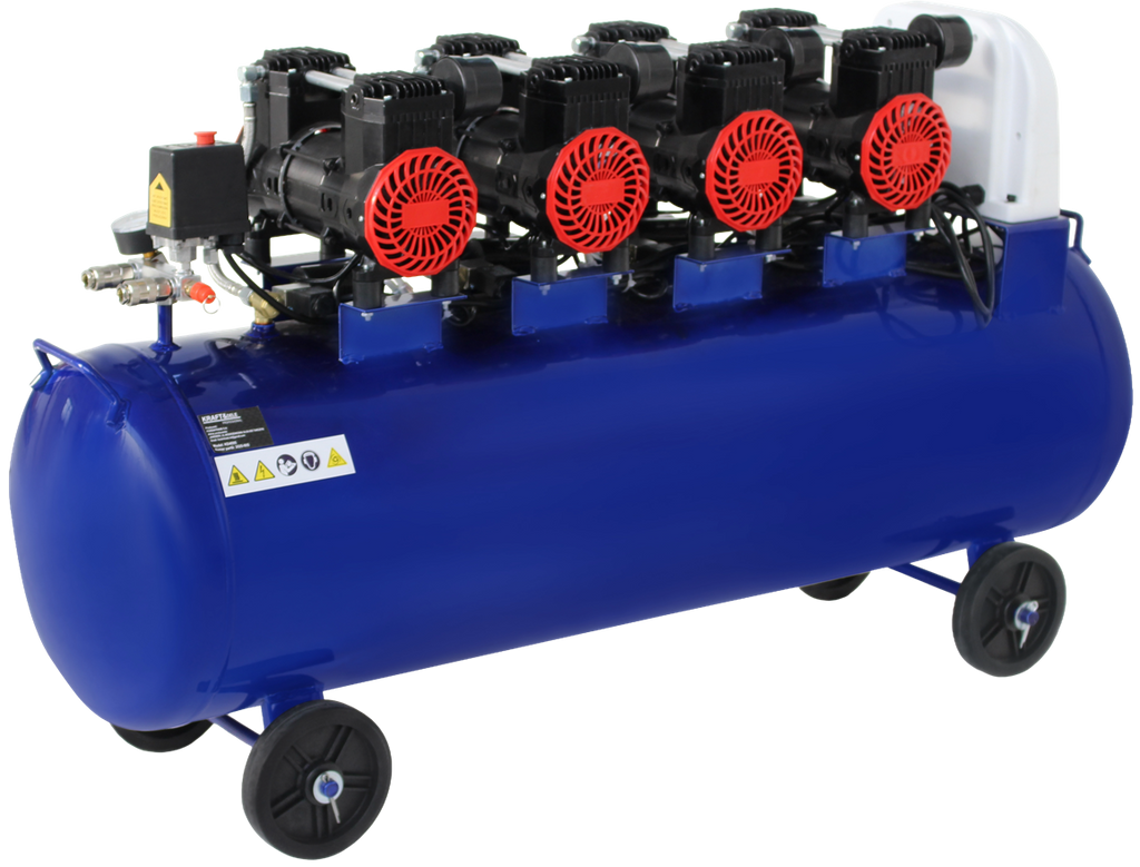 KOMPRESOR BEZOLEJOWY NIEBIESKI 120L 4 TŁOKI 230V 7kW KD4095 3