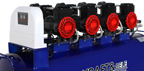 KOMPRESOR BEZOLEJOWY NIEBIESKI 120L 4 TŁOKI 230V 7kW KD4095 2