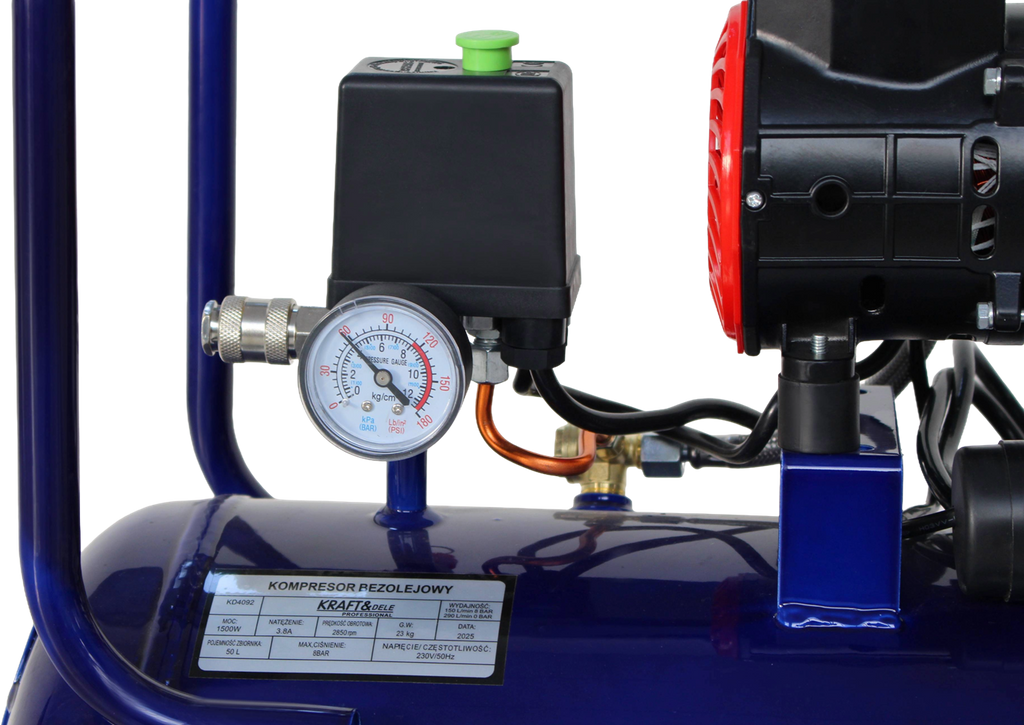 KOMPRESOR BEZOLEJOWY 50L 1500W 230V KD4092 6