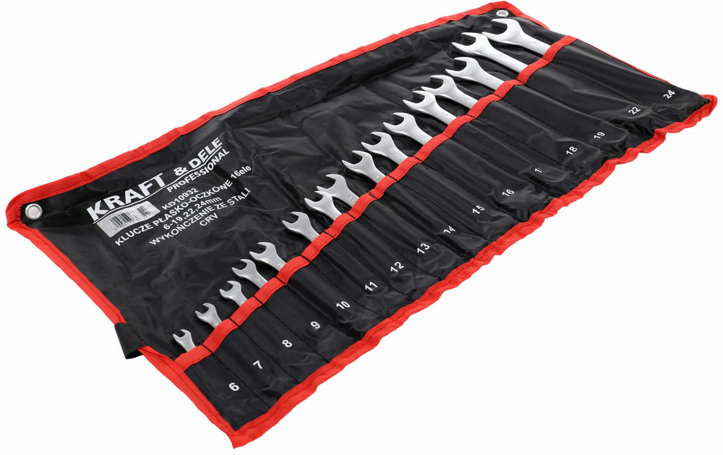 Set de Chei Combinate, 16 Piese 6-24 mm, Kraft&Dele KD10932