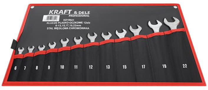 Set de Chei Combinate, 12 Piese 6-22 mm, Kraft&Dele KD10921