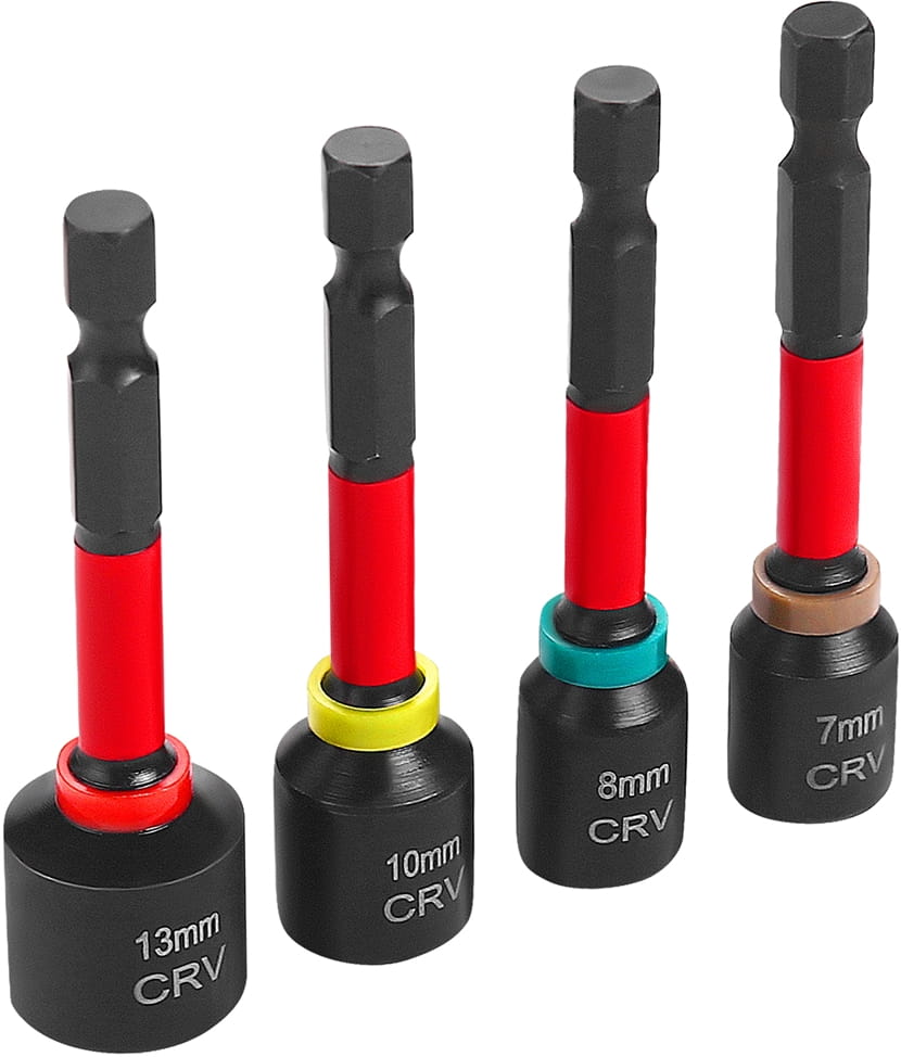 Set 4 Chei Tubulare Magnetice Hex 13, 10, 8, 7 mm, Prindere 1/4, Kraft&Dele KD11866 - imaginea 3