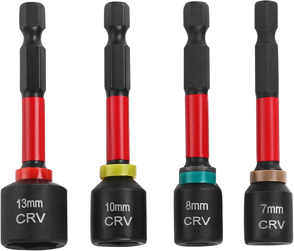 Set 4 Chei Tubulare Magnetice Hex 13, 10, 8, 7 mm, Prindere 1/4, Kraft&Dele KD11866 - imaginea 2