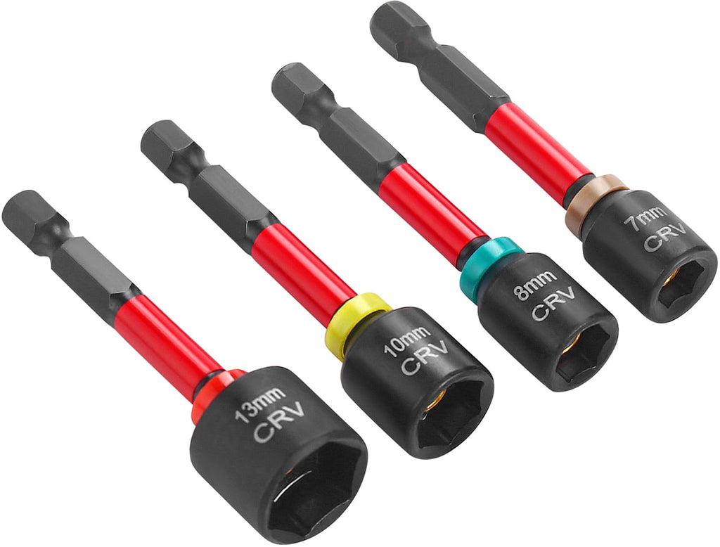 Set 4 Chei Tubulare Magnetice Hex 13, 10, 8, 7 mm, Prindere 1/4, Kraft&Dele KD11866 - imaginea 4