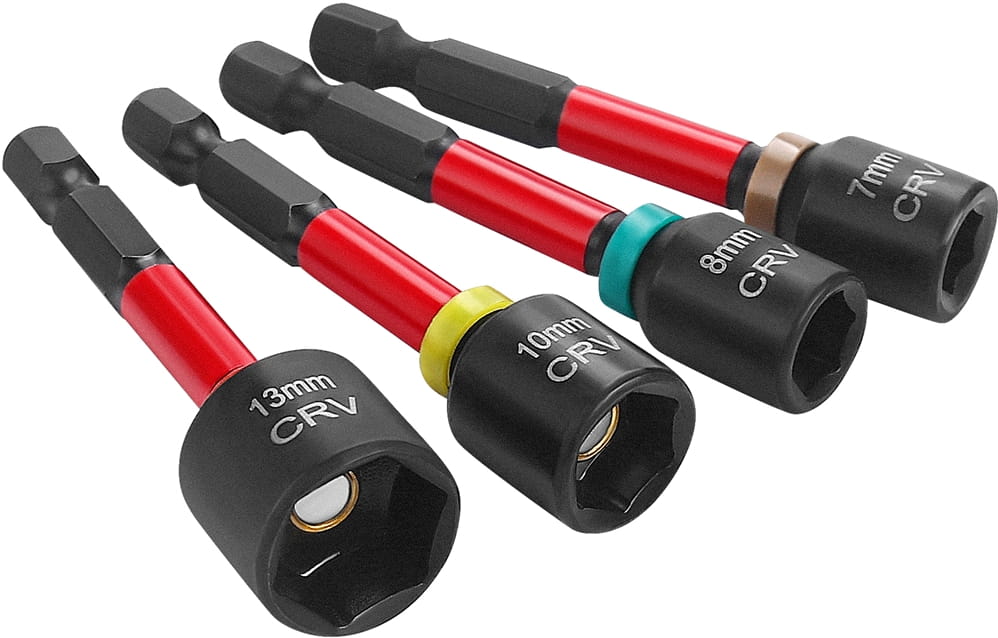 Set 4 Chei Tubulare Magnetice Hex 13, 10, 8, 7 mm, Prindere 1/4, Kraft&Dele KD11866 - imaginea 6