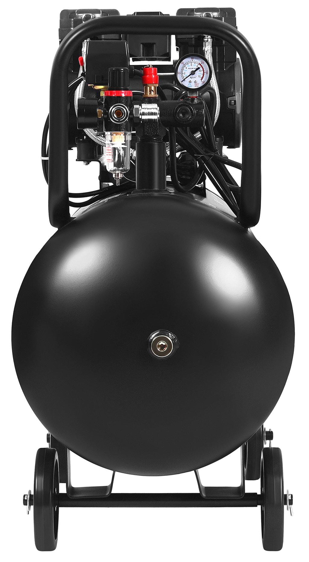 Compresor fara Ulei Silentios , 100L / 2200W X 2 ,528l/m, Kraft&Dele KD4083
