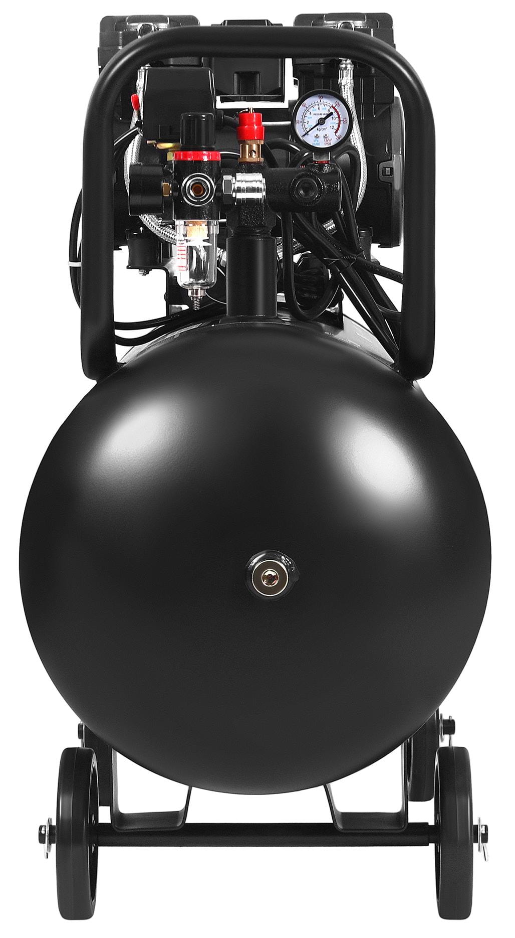 Compresor fara Ulei Silentios , 100L / 2200W X 2 ,528l/m, Kraft&Dele KD4083