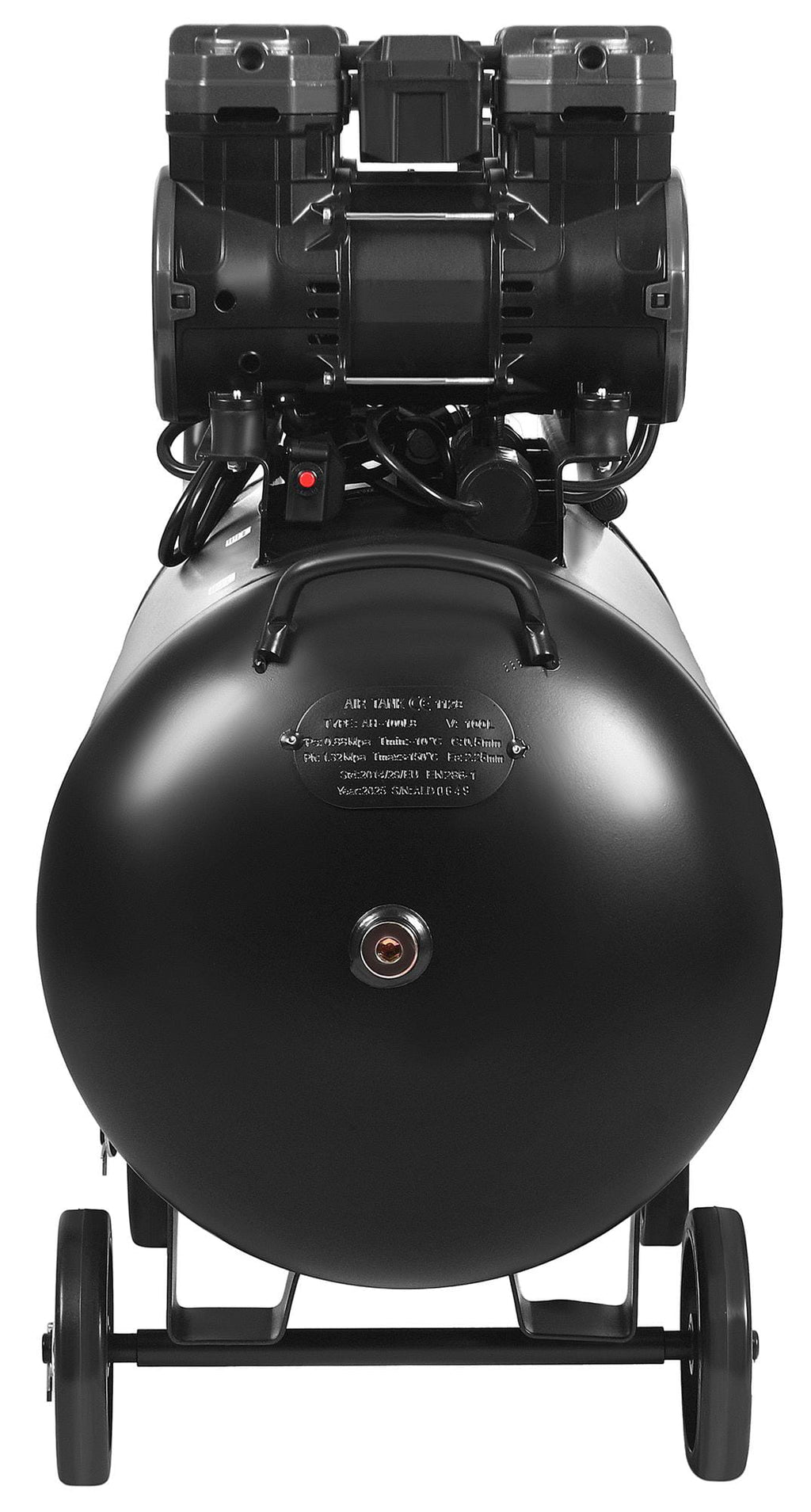 Compresor fara Ulei Silentios , 100L / 2200W X 2 ,528l/m, Kraft&Dele KD4083