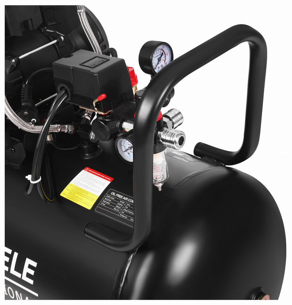Compresor fara Ulei Silentios , 100L / 2200W X 2 ,528l/m, Kraft&Dele KD4083