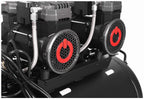 Compresor fara Ulei Silentios , 100L / 2200W X 2 ,528l/m, Kraft&Dele KD4083