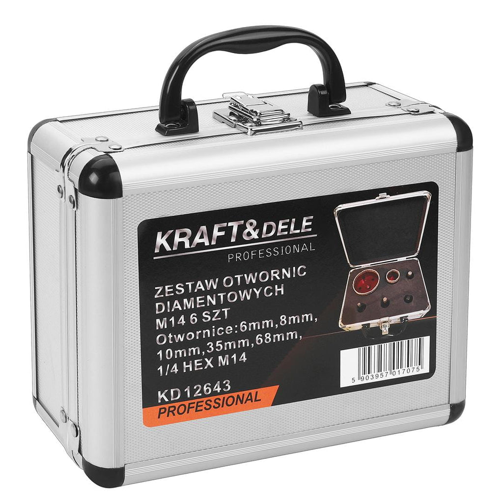 Set Carote Diamantate 6-68mm cu Adaptor M14, Kraft&Dele KD12643