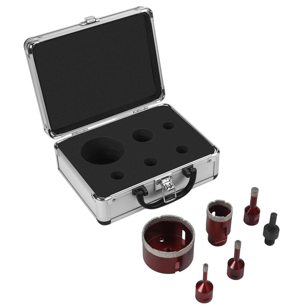 Set Coroane Diamantate 5 Bucati 6-68mm cu Adaptor M14, Kraft&Dele KD12643