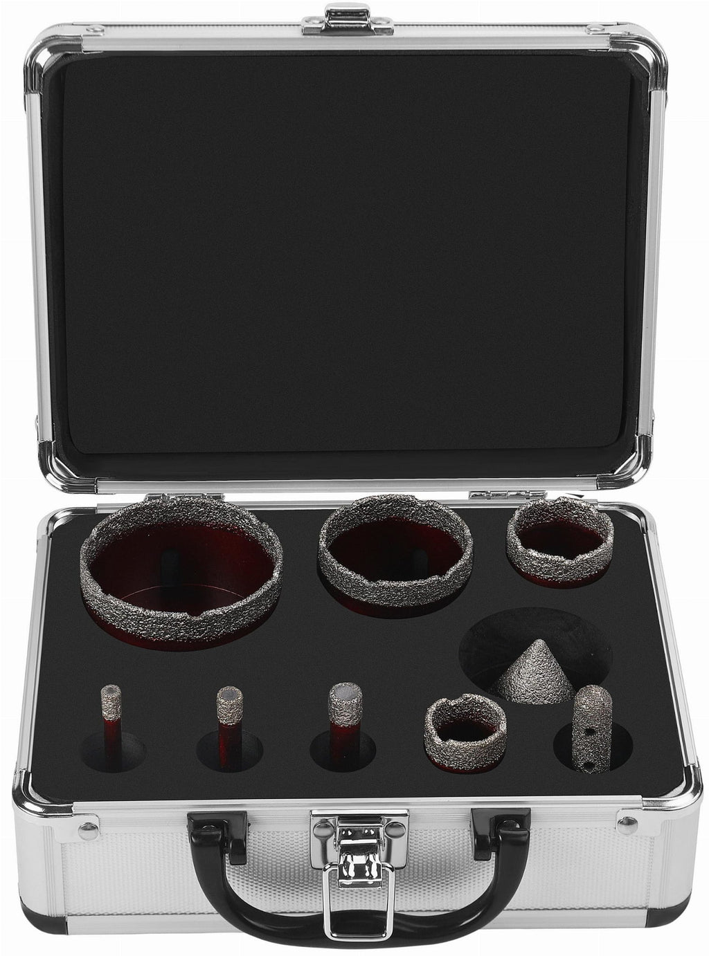 Set Carote Diamantate 6-65mm cu Freza Conica + Adaptor, Kraft&Dele KD12642