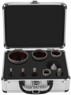 Set Carote Diamantate 6-65mm cu Freza Conica + Adaptor, Kraft&Dele KD12642