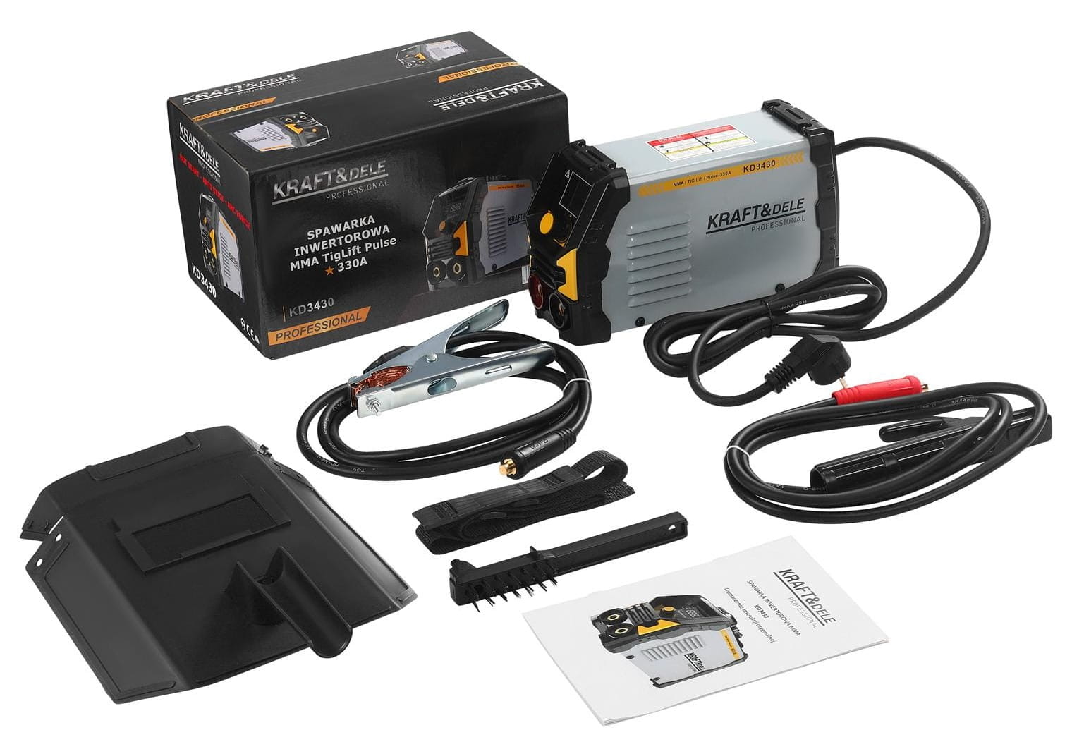 Aparat Sudura Invertor MMA TIG Lift Pulse 330A, Kraft&Dele KD3430