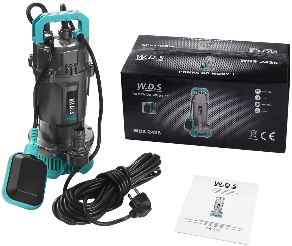 Pompa pentru Apa 2200W 1" 15000l/h + Plutitor, Kraft&Dele WDS2426