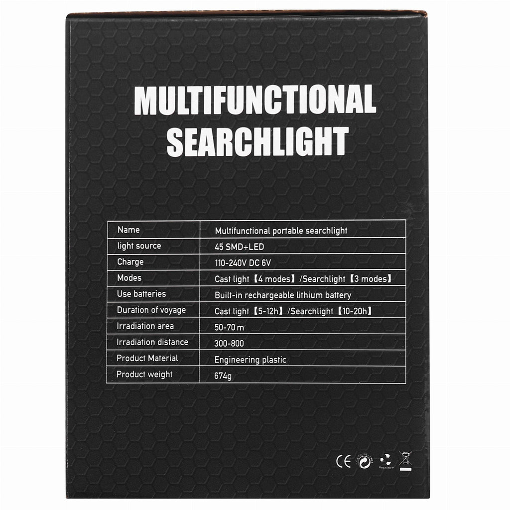 Lanterna LED cu Acumulator si Functie Powerbank, Kraft&Dele KD1249