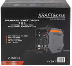 Aparat de Sudura 5 in 1 , Mig-mag, Mma, Tig-hf, Pasma, Kraft&Dele KD3423