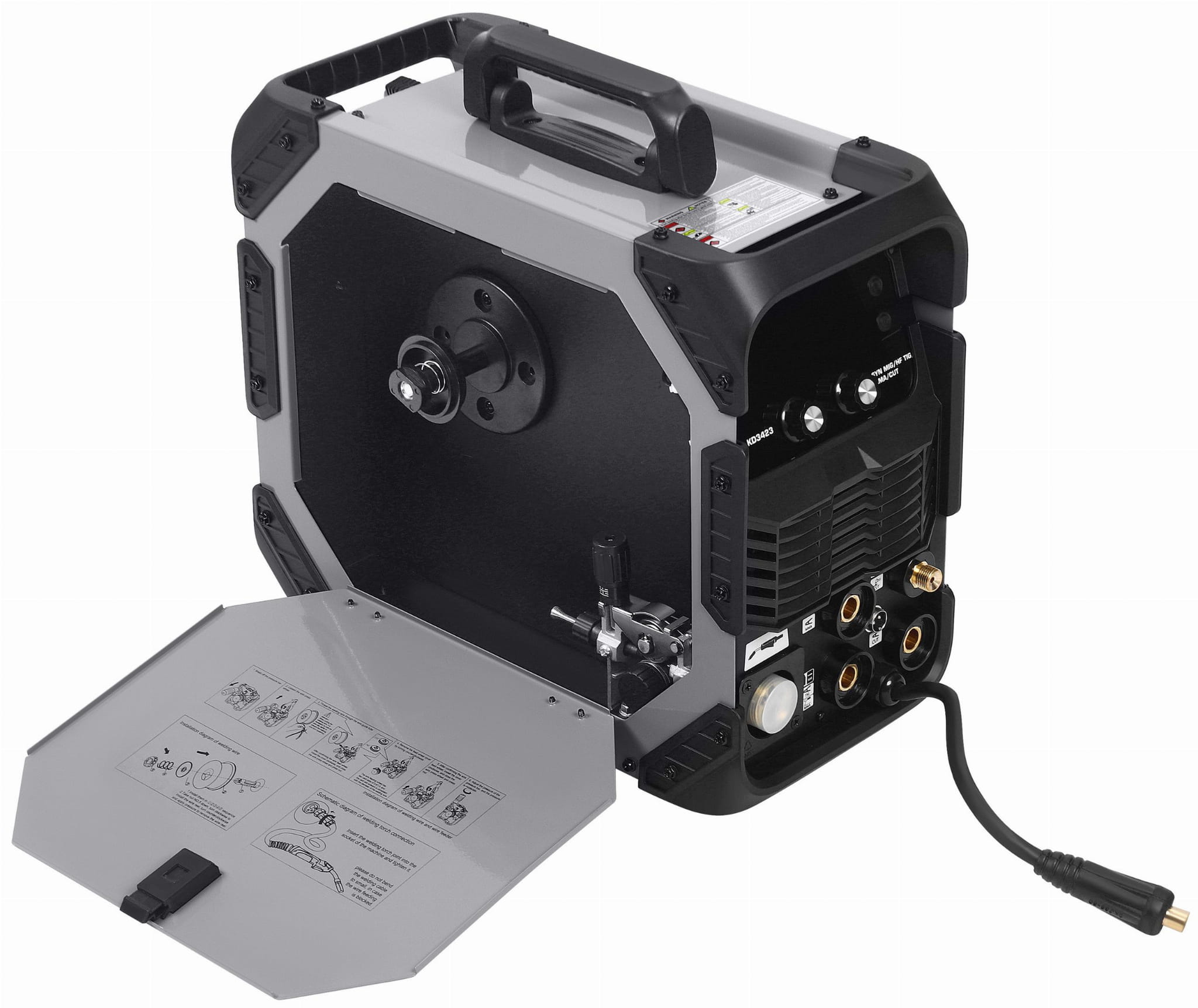 Aparat de Sudura 5 in 1 , Mig-mag, Mma, Tig-hf, Pasma, Kraft&Dele KD3423