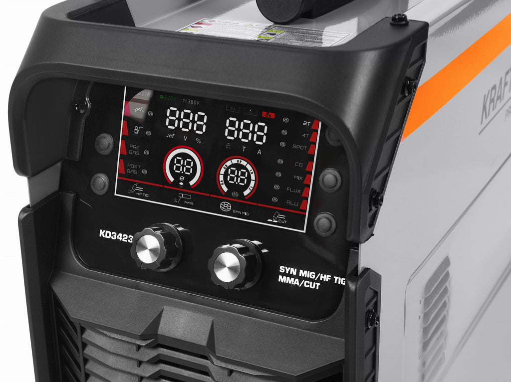Aparat de Sudura 5 in 1 , Mig-mag, Mma, Tig-hf, Pasma, Kraft&Dele KD3423