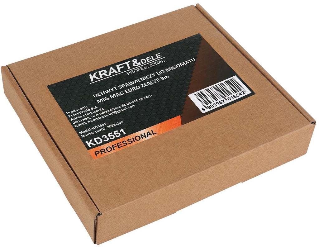 Pistol de Sudura pentru Aparat MIG MAX EURO cu Conector 3M, Kraft&Dele KD3551