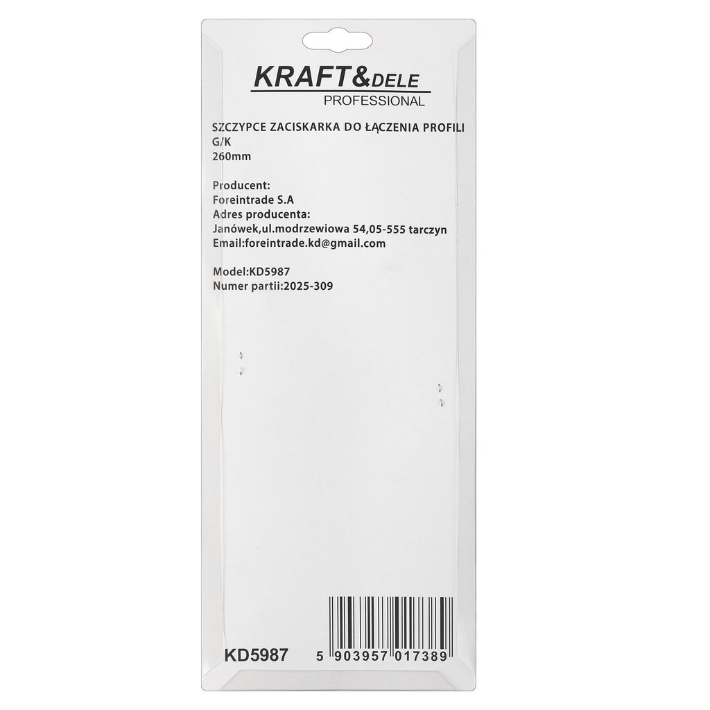 Cleste pentru Sertizat Profile Gips Carton, Rigips, Kraft&Dele KD5987