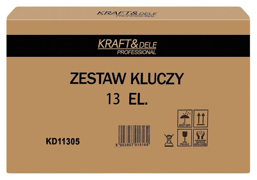 Chei Combinate cu Clichet, 13 Buc 8-32 mm, Kraft&Dele KD11305