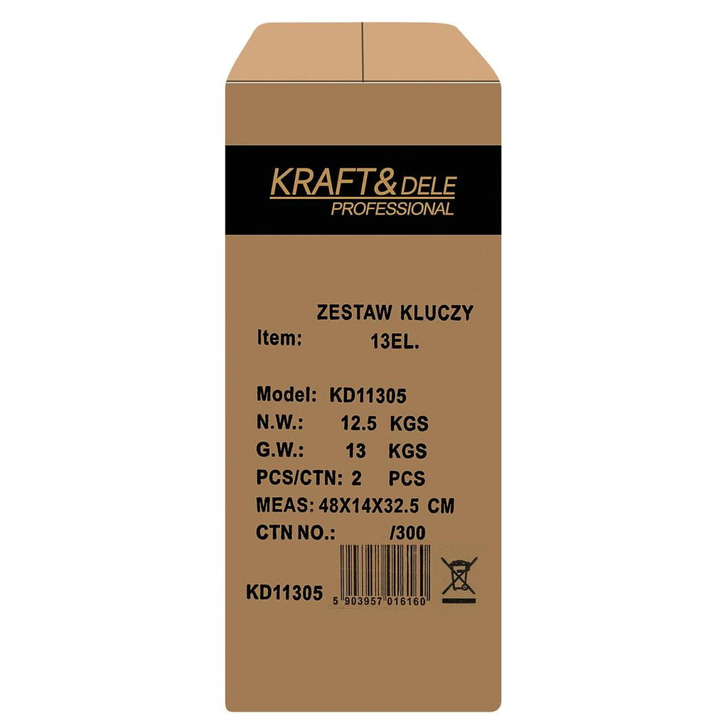 Chei Combinate cu Clichet, 13 Buc 8-32 mm, Kraft&Dele KD11305