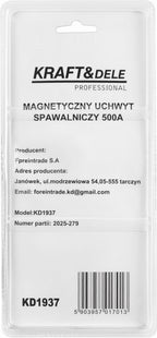 Suport Magnetic pentru Sudura 500A, Kraft&Dele KD1937