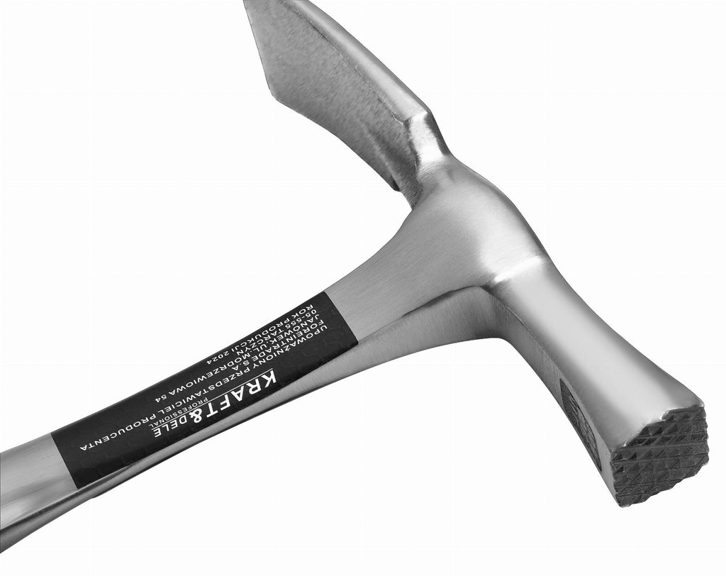 Ciocan de Zidarie Lat cu Coada Metalica 600g 33cm, Kraft&Dele KD265