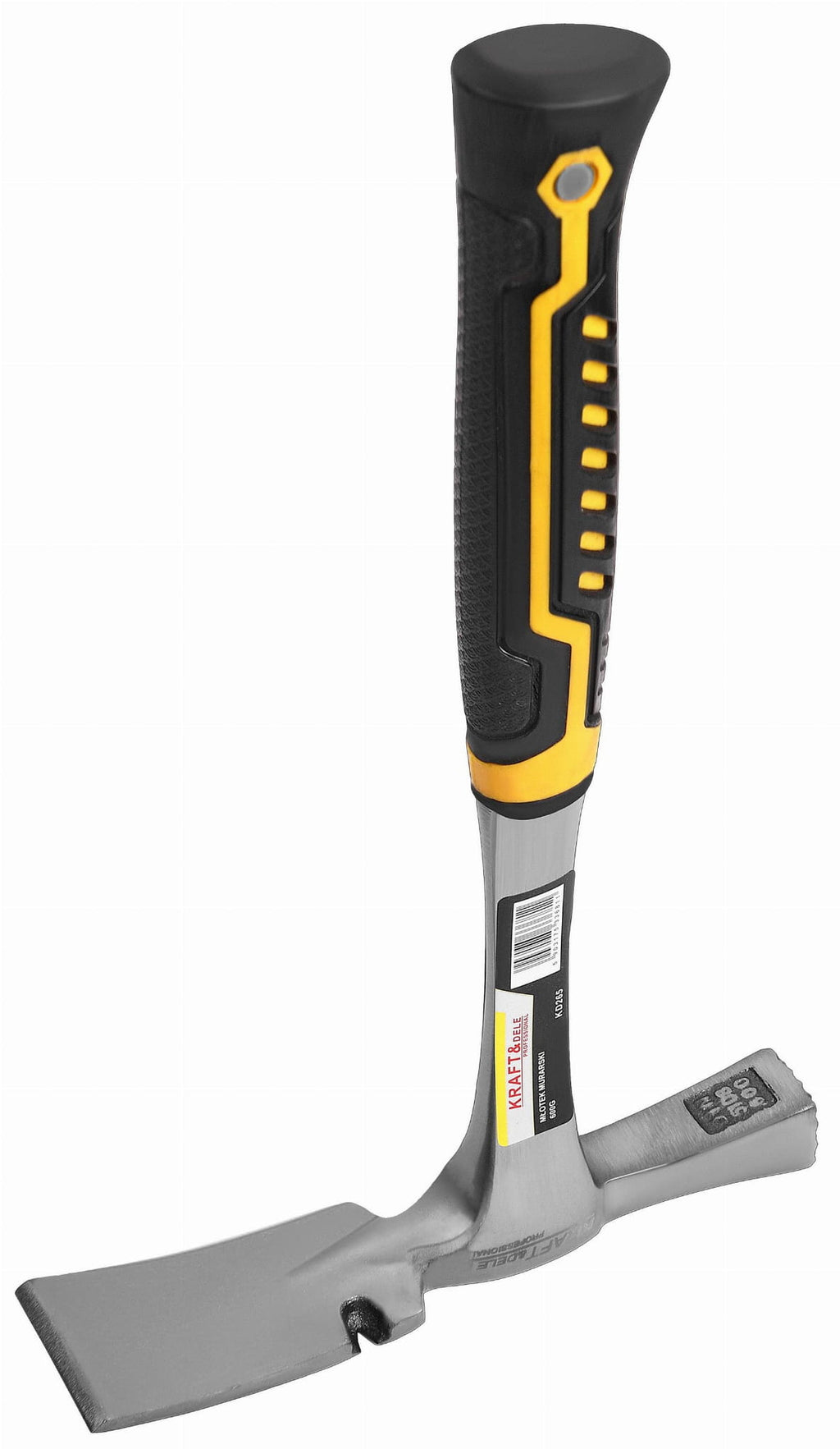 Ciocan de Zidarie Lat cu Coada Metalica 600g 33cm, Kraft&Dele KD265