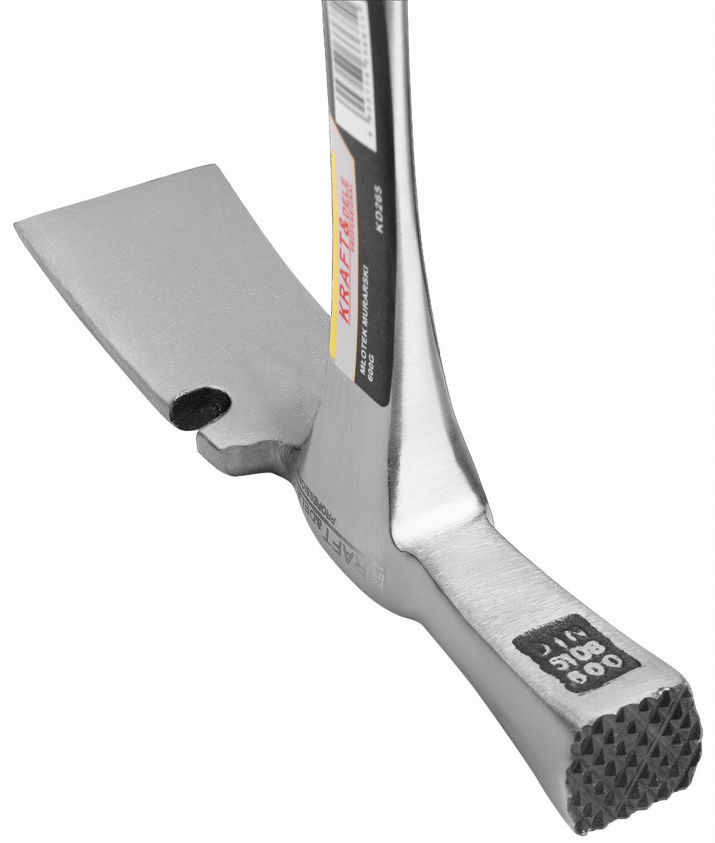 Ciocan de Zidarie Lat cu Coada Metalica 600g 33cm, Kraft&Dele KD265