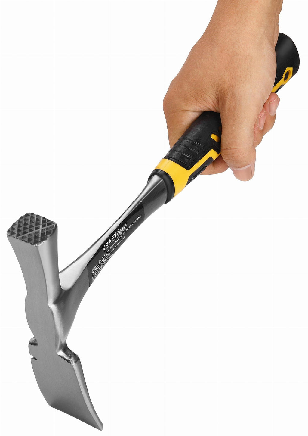 Ciocan de Zidarie Lat cu Coada Metalica 600g 33cm, Kraft&Dele KD265