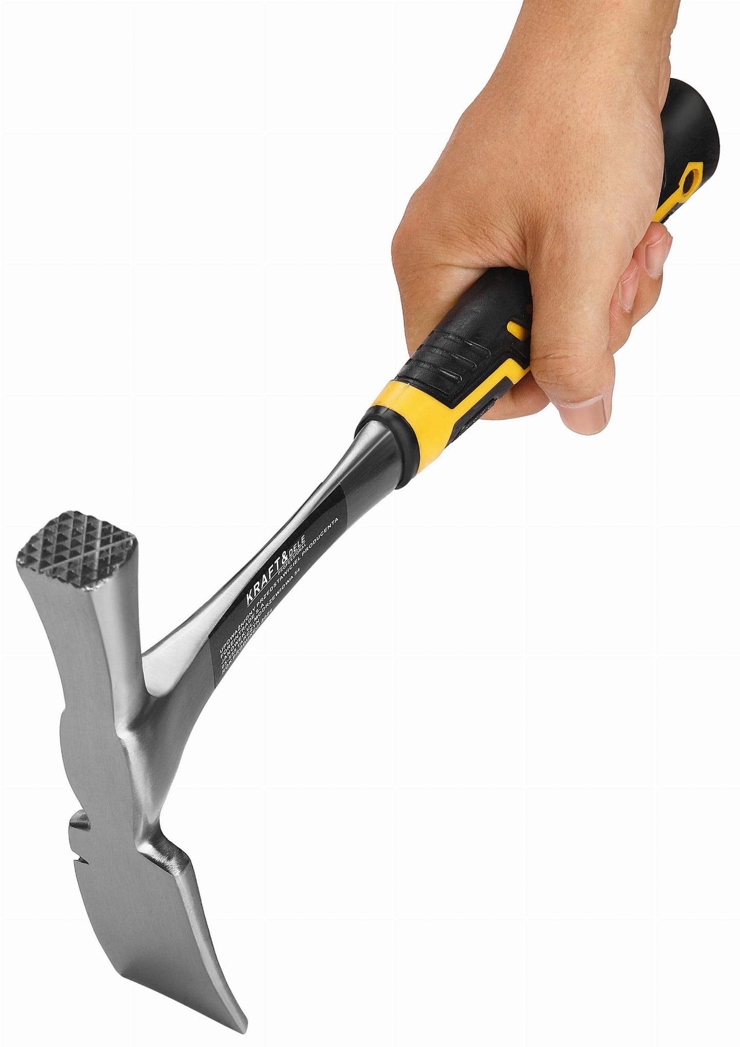 Ciocan de Zidarie Lat cu Coada Metalica 600g 33cm, Kraft&Dele KD265