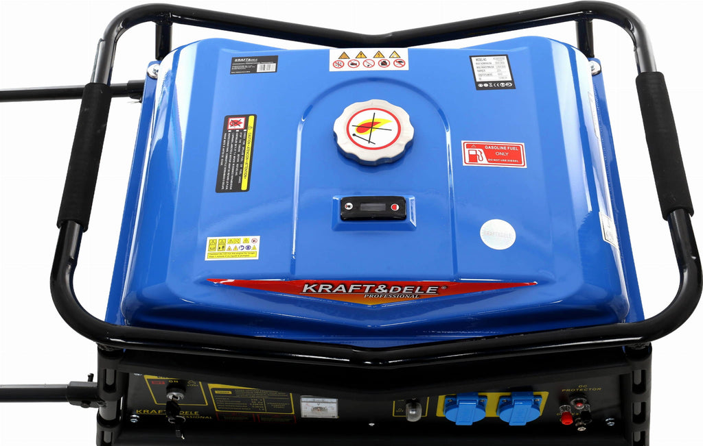 Generator Curent Electric Monofazat 5000W cu Pornire Electrica Motor Benzina, Kraft&Dele KD145