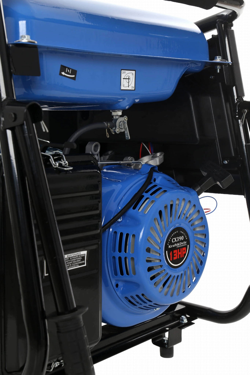 Generator Curent Electric Monofazat 5000W cu Pornire Electrica Motor Benzina, Kraft&Dele KD145