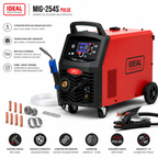 Aparat de sudura profesional dublu puls aluminiu MIG MAG TIG MMA 4x4 Technomig TMIG254PLCD - imaginea 2