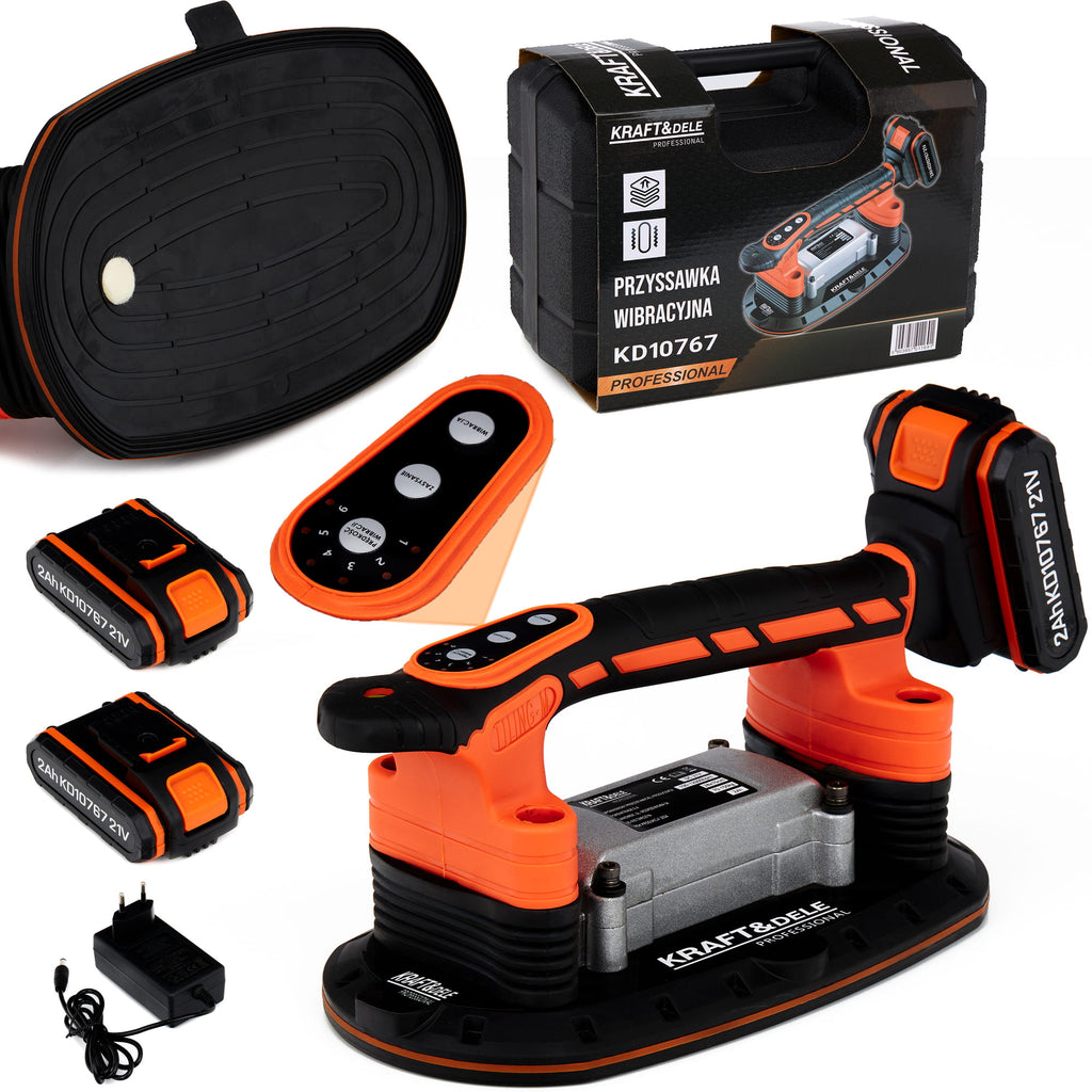 Ventuza Vibranta cu Acumulator 2 X 21V 2 Ah, Kraft&Dele KD10767