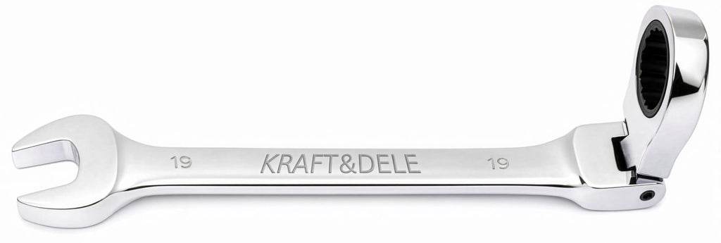 Chei Combinate Fixe-inelare cu Clichet Articulate 12 Bucati, Kraft&Dele KD10947
