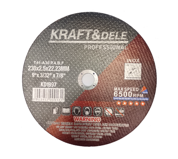 Disc debitat metal 2.5 x 230mm , set 25buc , Kraft&Dele KD1997