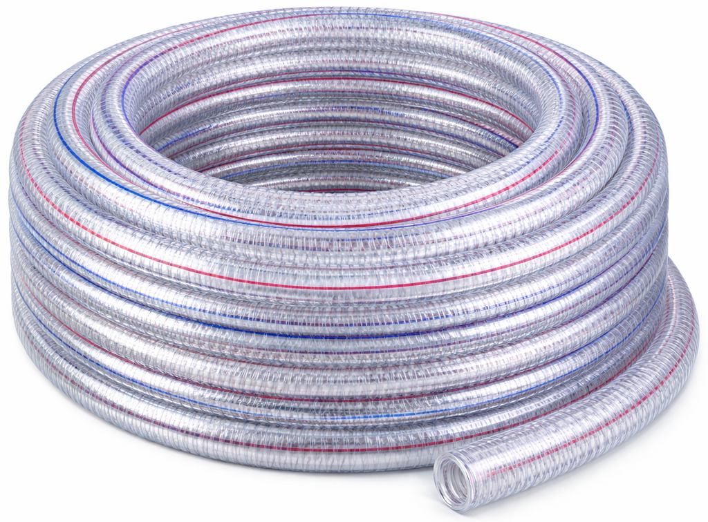 Furtun Aspiratie 2 Toli 100 m Transparent, Kraft&Dele KD797
