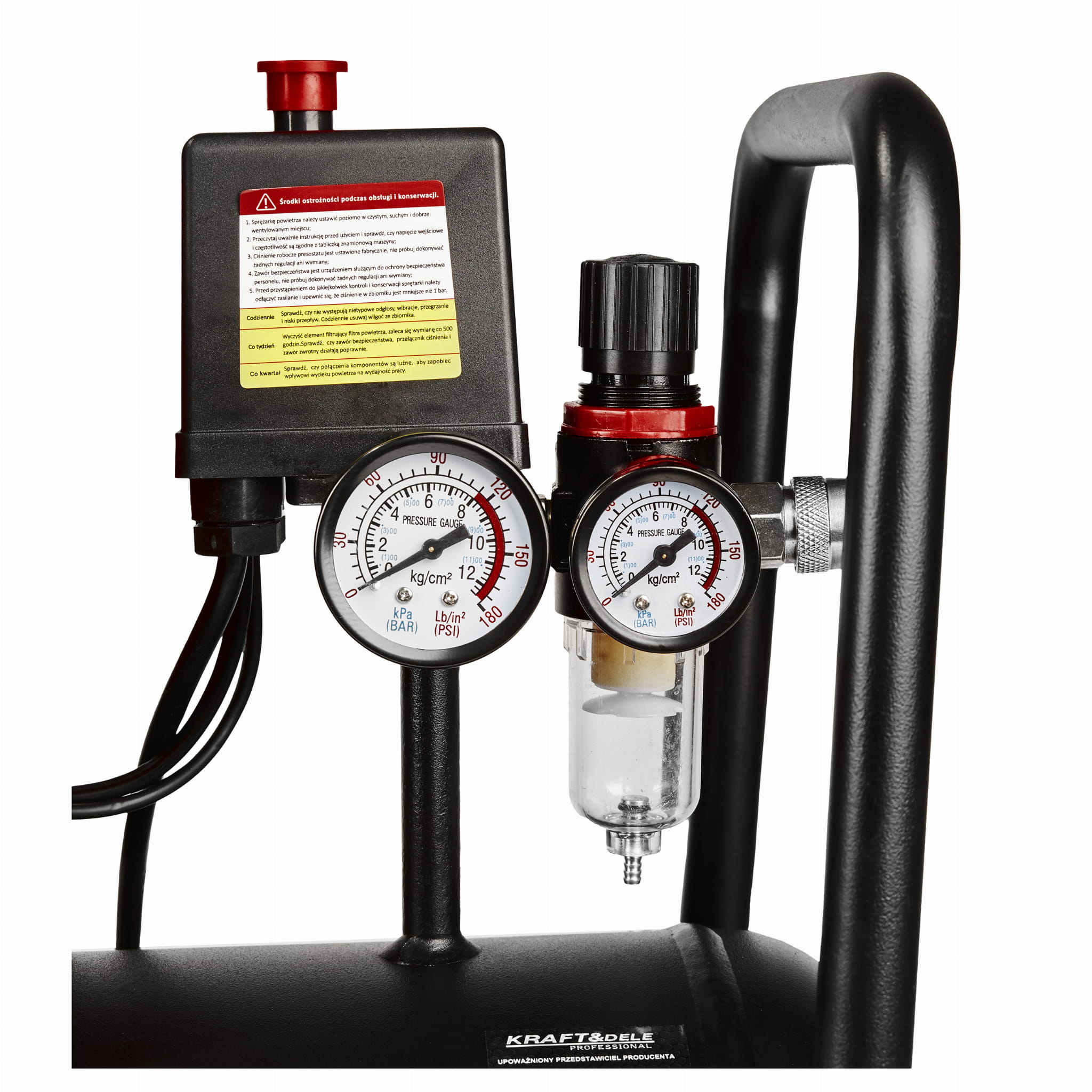 Compresor fara Ulei Silentios , 24L / 1390W X 1 , 220l/M, Kraft&Dele KD1385