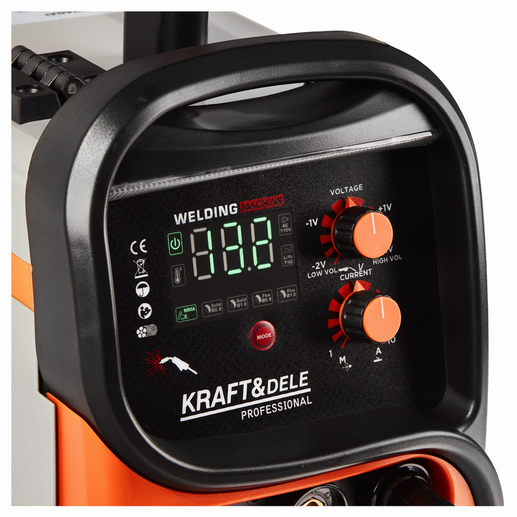 Aparat de Sudura IGBT - FLUX / MIG / MMA / TIG , Euroconector, Kraft&Dele KD1883