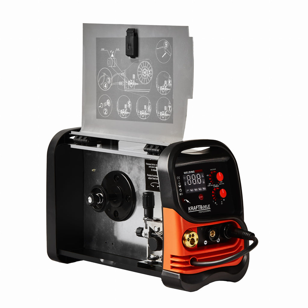 Aparat de Sudura IGBT - FLUX / MIG / MMA / TIG , Euroconector, Kraft&Dele KD1883