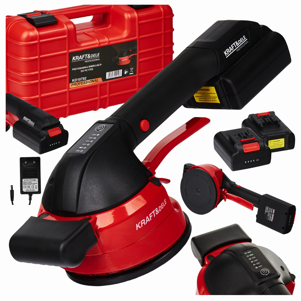 Ventuza Vibranta cu Acumulator ,50kg , 120mm, Kraft&Dele KD10792