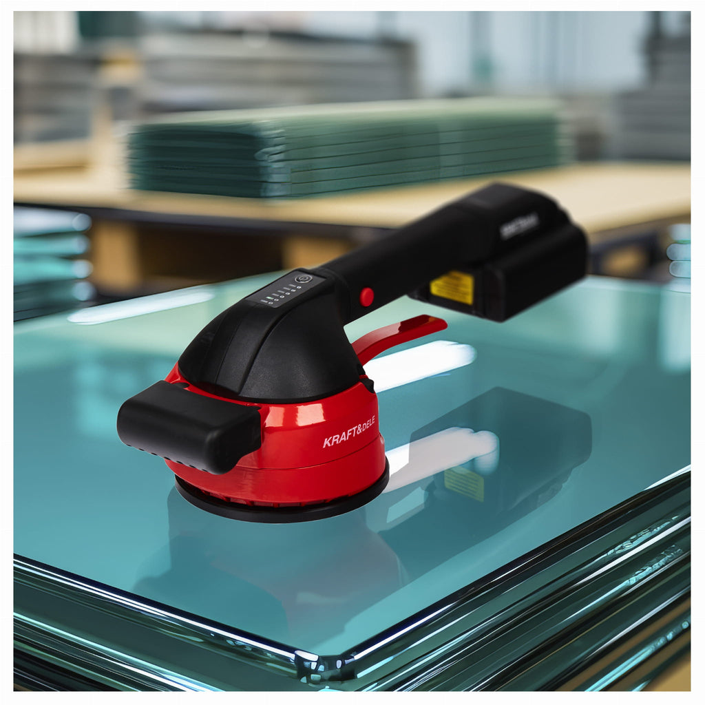 Ventuza Vibranta cu Acumulator ,50kg , 120mm, Kraft&Dele KD10792